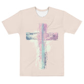 Pink Cross T-Shirt All Over Print Pastel Spring Collection